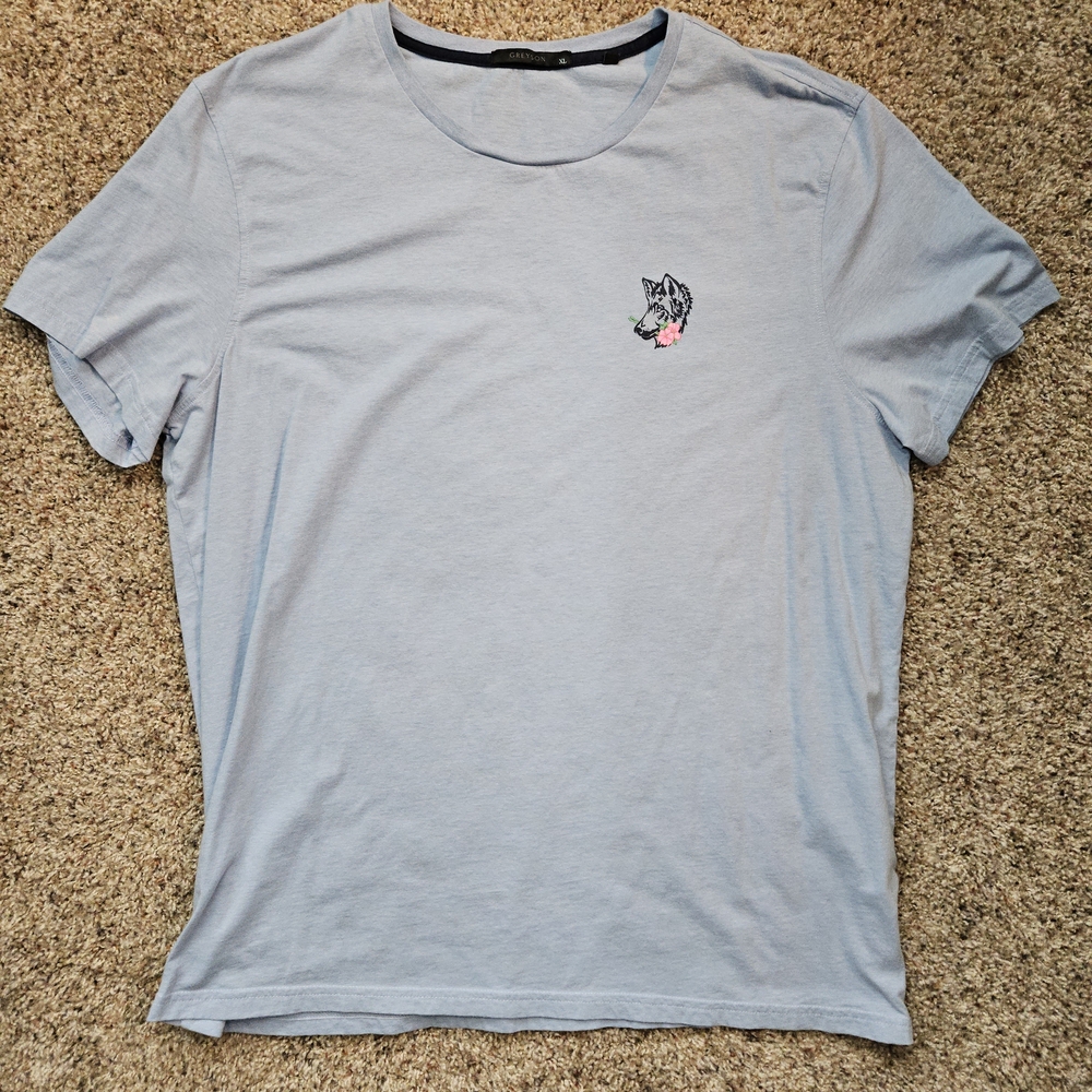 Greyson Sky Blue Tee with Graphic